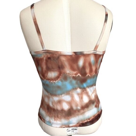 Vintage Tie Dye Cropped Spandex Camisole - S/M, made in Canada 🇨🇦 - Picture 9 of 11